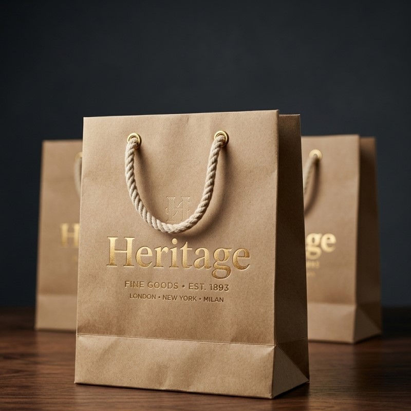 kraft paper bags with logo